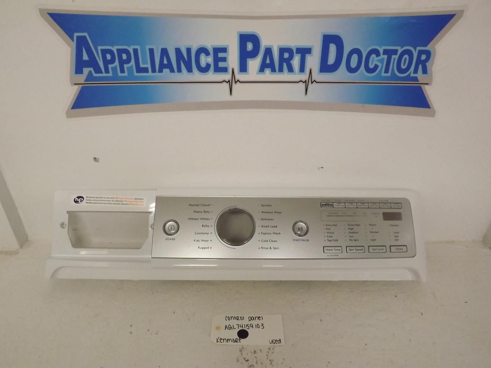 Kenmore Washer AGL74159103 Control Panel Used Kenmore Washer AGL74159103 Control Panel Used